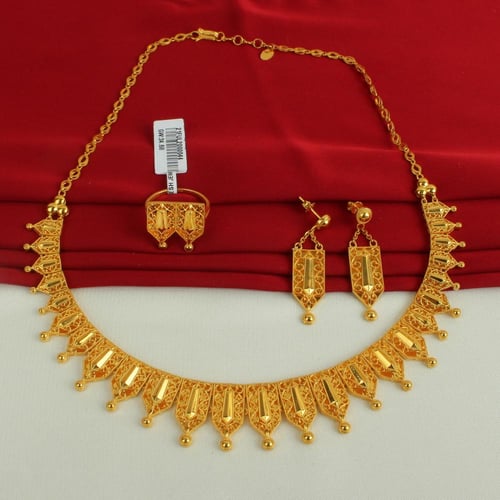 طقم ذهب عيار 21