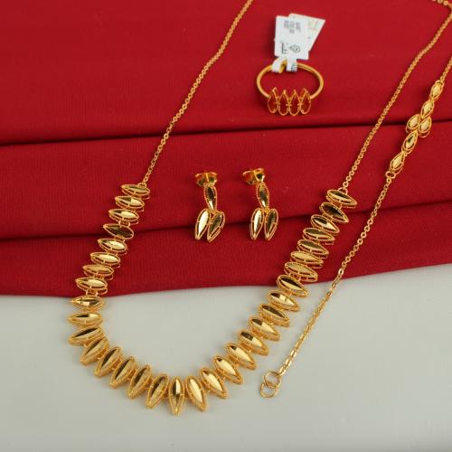 طقم ذهب عيار 21