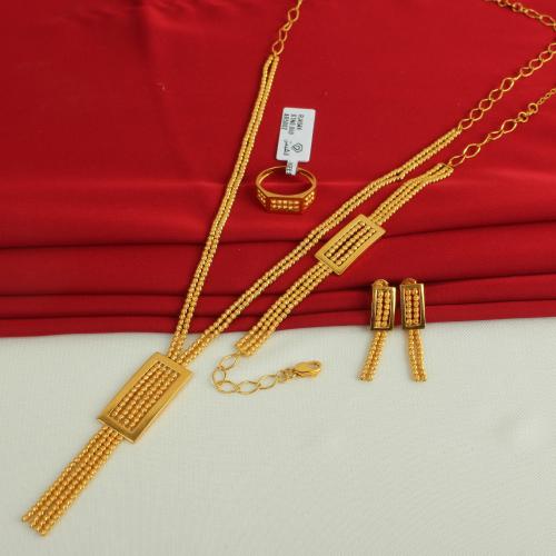 طقم ذهب عيار 21