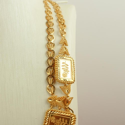 طقم ذهب عيار 21