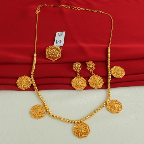 طقم ذهب عيار 21