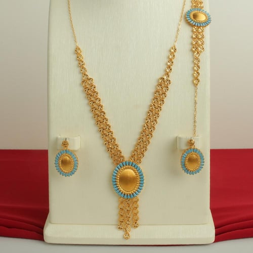 طقم ذهب عيار 21