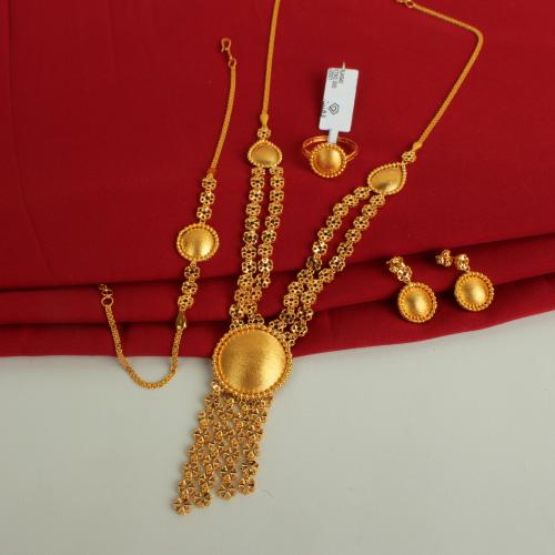 طقم ذهب عيار 21