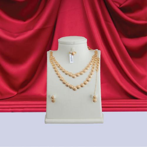 طقم ذهب بحريني عيار 21 الوزن 32.79 جم