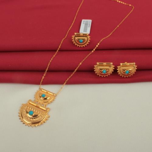 نصف طقم ذهب عيار 21