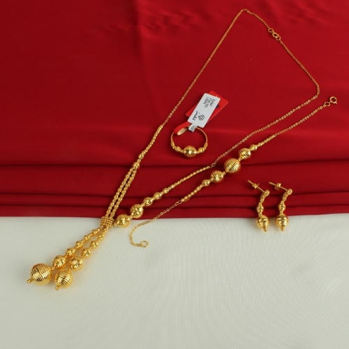 طقم ذهب عيار 21