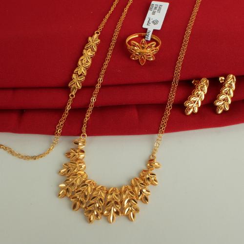 طقم ذهب عيار 21