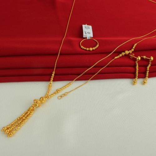 طقم ذهب عيار 21