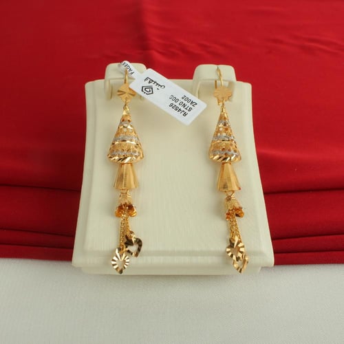 حلق ذهب عيار 21