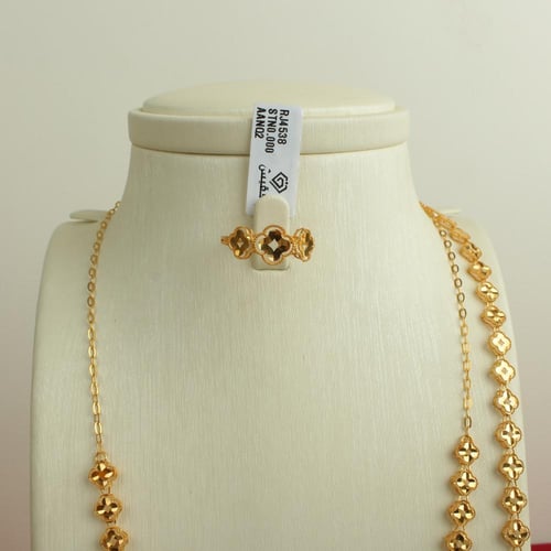 طقم ذهب عيار 21