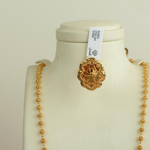 طقم ذهب عيار 21