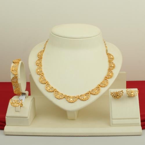 طقم ذهب عيار 21