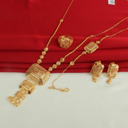 طقم ذهب عيار 21