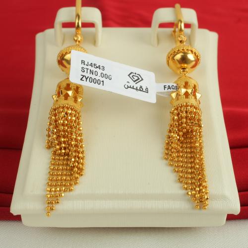 حلق ذهب عيار 21