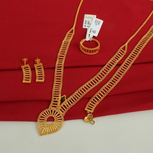 طقم ذهب عيار 21