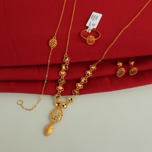 طقم ذهب عيار 21