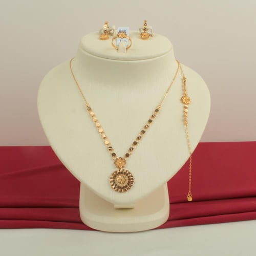 طقم ذهب عيار 21