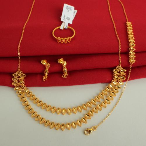 طقم ذهب عيار 21