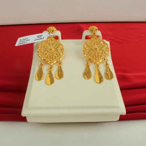 حلق ذهب عيار 21