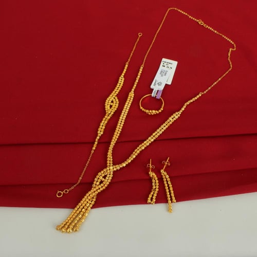 طقم ذهب عيار 21