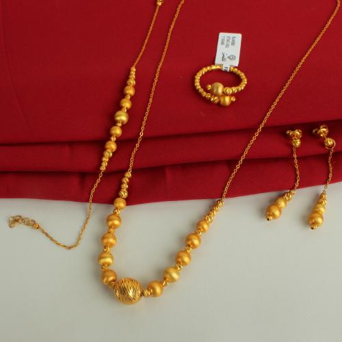 طقم ذهب عيار 21
