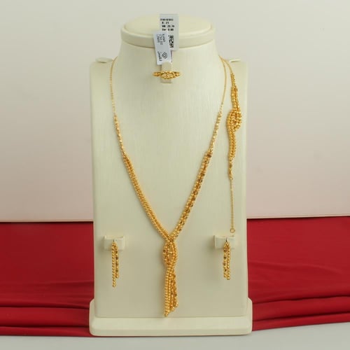 طقم ذهب عيار 21