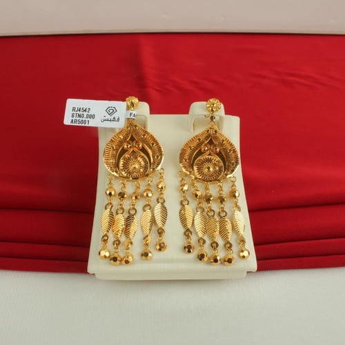 حلق ذهب عيار 21