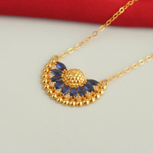 عقد ذهب ناعم عيار 21 الوزن 3.13 جم