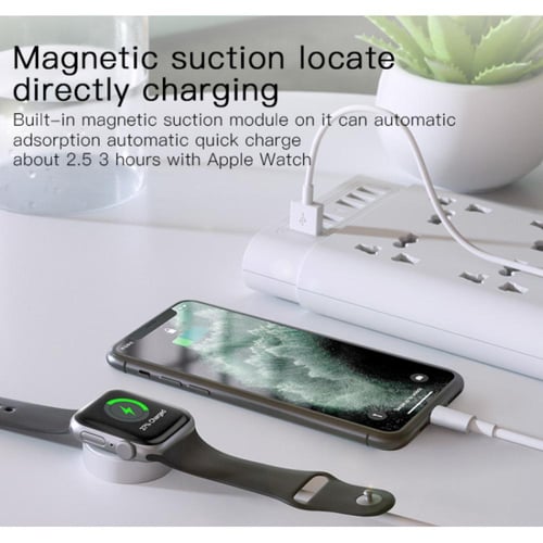 كيبل شحن مغناطيسي لساعات آبل مع شاحن ايفون ca70 من...