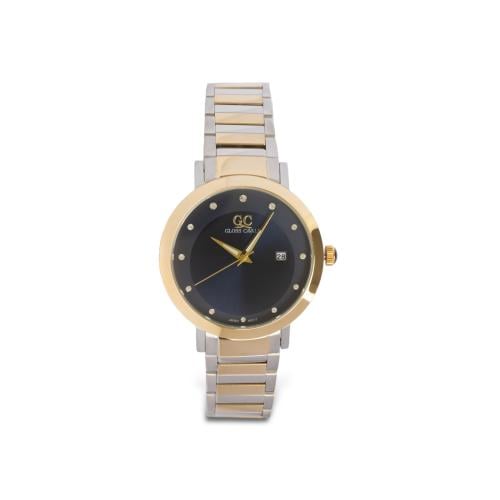 ساعه رجالي ذهبي فضي ميناء كحلي ماركة جلوس كفالي