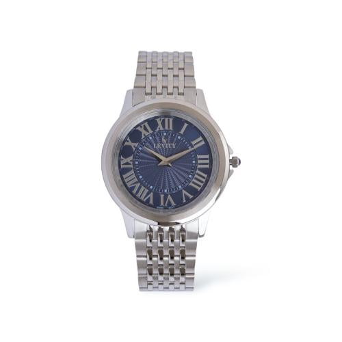 ساعة رجالية | فضي ميناء كحلي - ماركه Levity