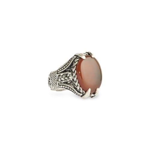 خاتم فضة عقيق