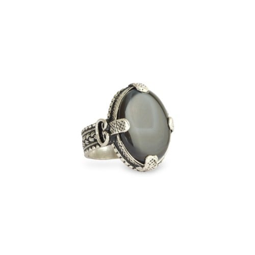 خاتم فضة عقيق