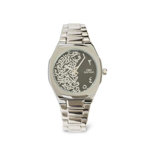 ساعة رجالية بسير ستيل فضي