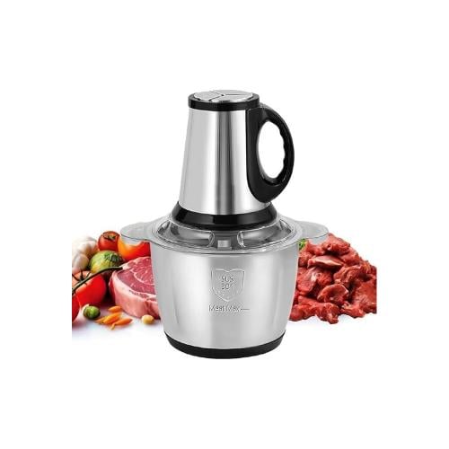 GOISHTRIE Electric Mini Meat Grinder 5L Stainless Steel 500W Multifunctional Food Chopper Processor With 5 Sharp Blades and Speed...