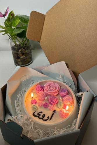 شمعه كبيره+بوكس إهداء