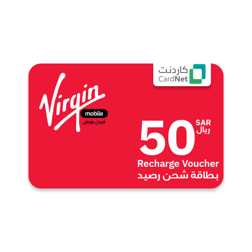شحن رصيد فيرجن 50 ريال
