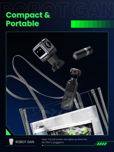 يوقرين | شاحن جداري بقوة 65 واط نيكسود GaN روبوت ب...