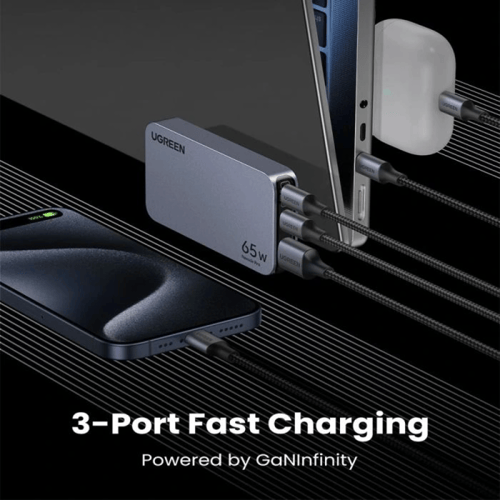 يوجرين -شاحن جداري نيكسود برو بتقنية GaN بمنفذين U...