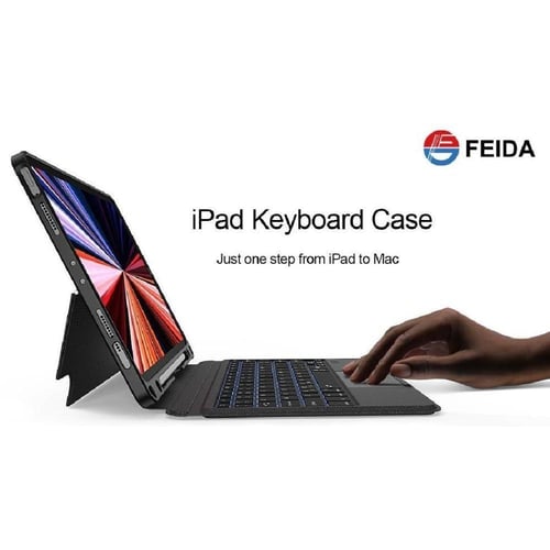 فيدا | لوحة مفاتيح لاسلكية مغناطيسية للكمبيوتر الل...