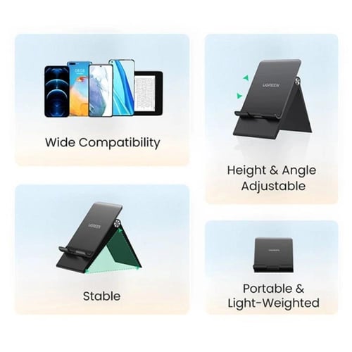 يوجرين -حامل جوال مكتبي - أسود