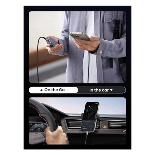 يوجرين -سلك شاحن سريع من USB-C إلى USB-C مظفر بطول...