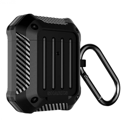 شاركس | حافظة ايربودز 1 & 2 المقاوم للصدمات | اسود