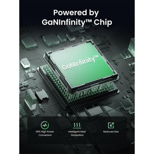 يوجرين - شاحن جداري نيكسود S بتقنية GaN بمنفذين US...