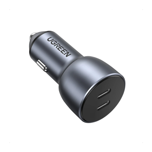 يوجرين - شاحن سيارة بمنفذين PD وبمجموع القوة 40 وا...