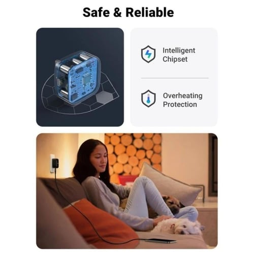 يوجرين - شاحن جداري بمنفذ PD شحن سريع بقوة 20 واط...