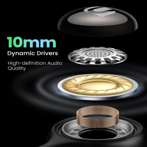 يوجرين - سماعة أذن سلكية مع مايكرفون مدمج بوصلة آي...