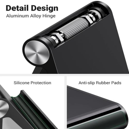 يوجرين -حامل جوال مكتبي متعدد الزوايا - أسود