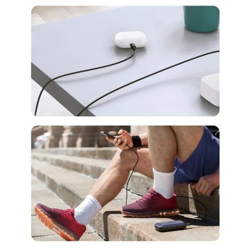 يوجرين -سلك شاحن USB-C إلى آيفون بطول 1 م - أسود