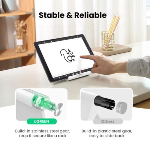 يوجرين -حامل جوال مكتبي متعدد الزوايا - أبيض